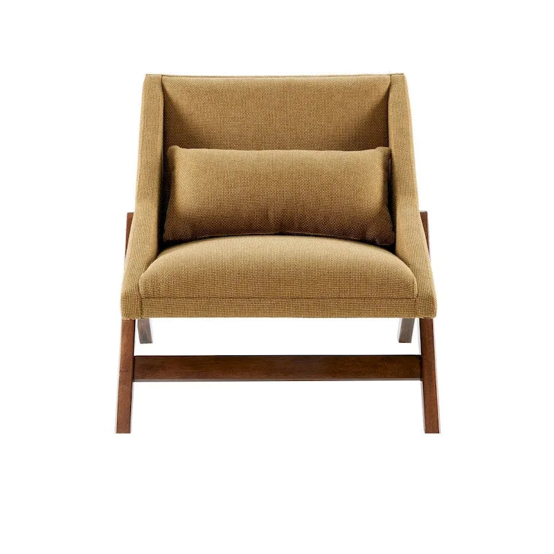 Fauteuil une place jaune moutarde / couleur pacane