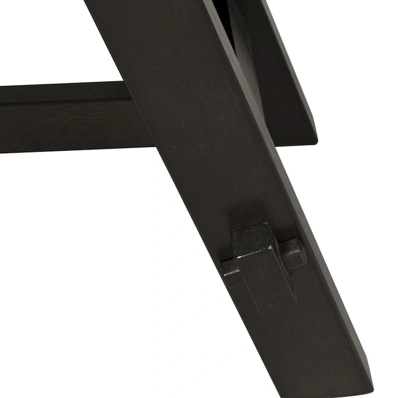 Banc de salle à manger capitonné de style transitionnel, espresso/gris, avec cadre en bois d'hévéa et patins en nylon, 48 pouces