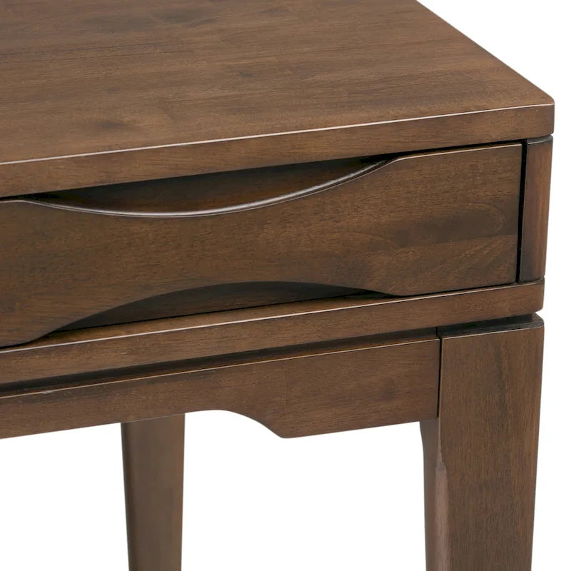 Bureau d'écriture moderne en bois d'hévéa massif avec plateau coulissant pour clavier et 2 tiroirs, 1 personne, 152 cm – Noyer / Blanc / Marron doré clair / Gris campagnard / Noir