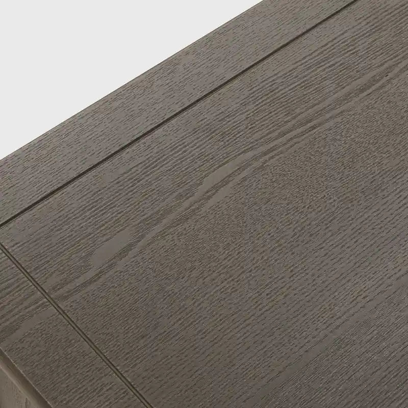 Table de chevet américaine à 2 tiroirs, gris / vert olive, avec MDF effet bois et pieds antidérapants, 1 personne