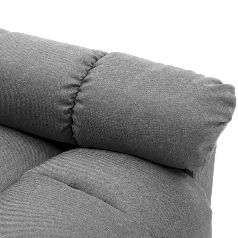 Fauteuil inclinable électrique en tissu Crème / Marron / Gris foncé / Noir / Gris-beige, 1 place