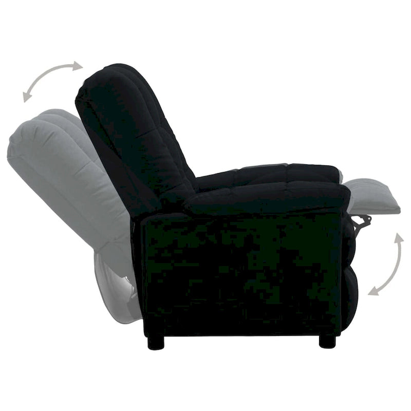 Fauteuil inclinable électrique en tissu Crème / Marron / Gris foncé / Noir / Gris-beige, 1 place