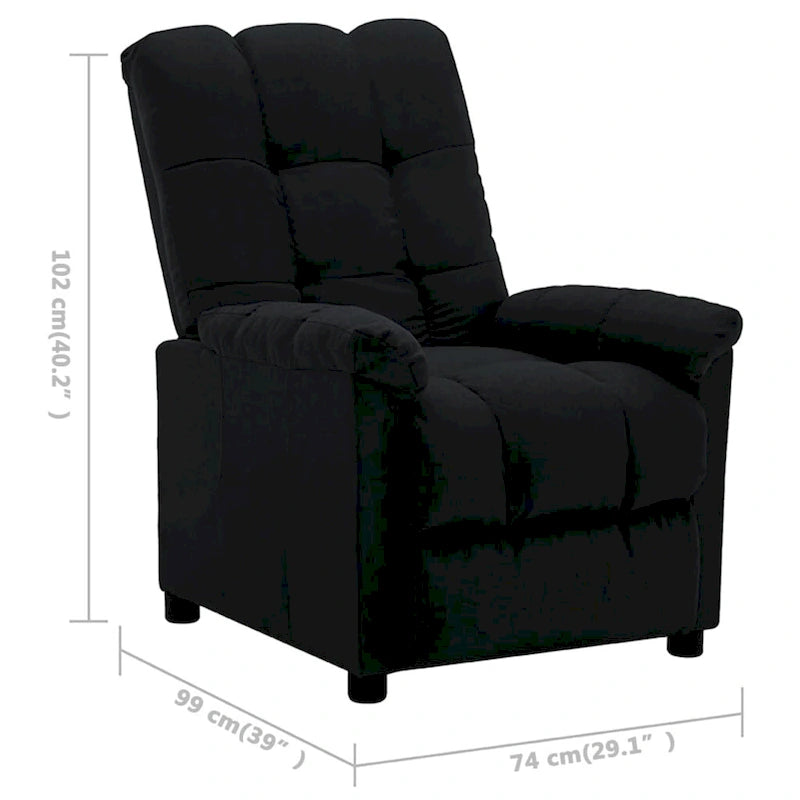 Fauteuil inclinable électrique en tissu Crème / Marron / Gris foncé / Noir / Gris-beige, 1 place