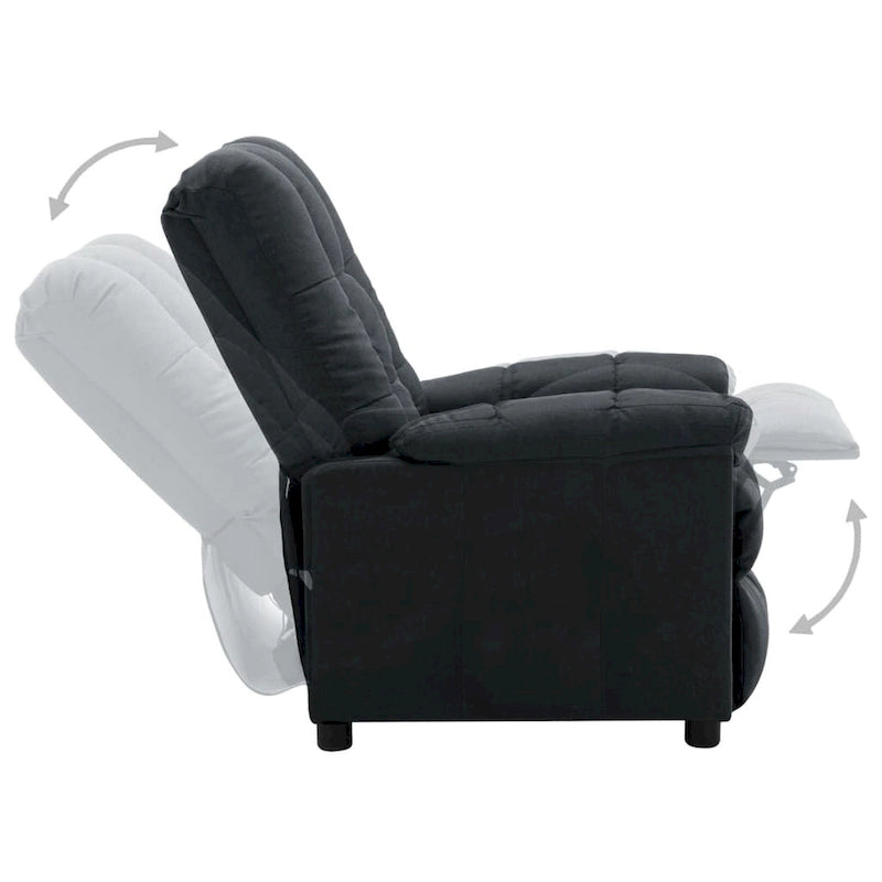 Fauteuil inclinable électrique en tissu Crème / Marron / Gris foncé / Noir / Gris-beige, 1 place