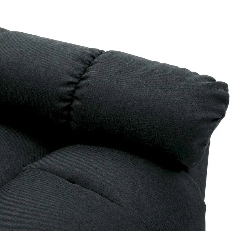 Fauteuil inclinable électrique en tissu Crème / Marron / Gris foncé / Noir / Gris-beige, 1 place