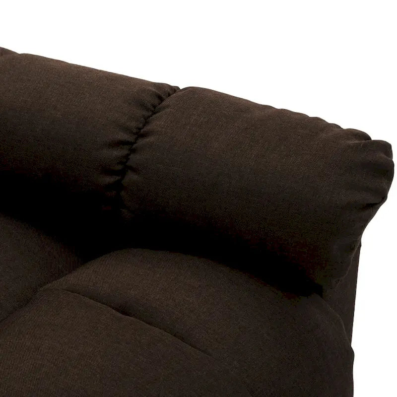Fauteuil inclinable électrique en tissu Crème / Marron / Gris foncé / Noir / Gris-beige, 1 place