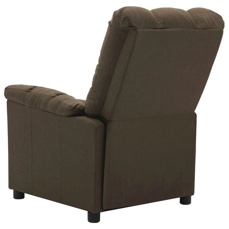 Fauteuil inclinable électrique en tissu Crème / Marron / Gris foncé / Noir / Gris-beige, 1 place