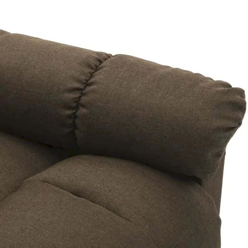 Fauteuil inclinable électrique en tissu Crème / Marron / Gris foncé / Noir / Gris-beige, 1 place