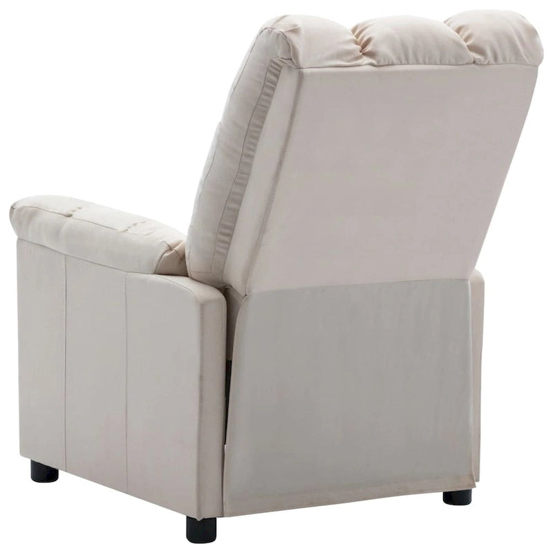 Fauteuil inclinable électrique en tissu Crème / Marron / Gris foncé / Noir / Gris-beige, 1 place