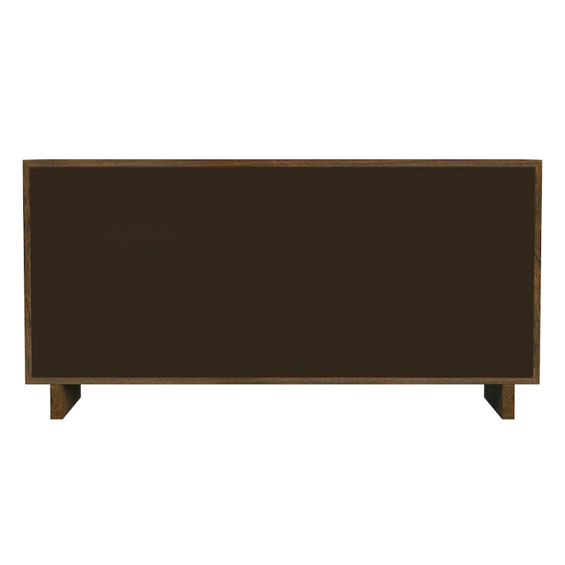 Commode scandinave à 6 tiroirs en bois, noir délavé / noyer brun / chêne blond, avec glissières à billes, 157 cm