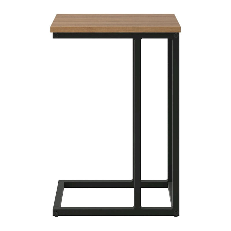 Table d'appoint rectangulaire étroite marron / blanc / noir, style moderne, 1 personne