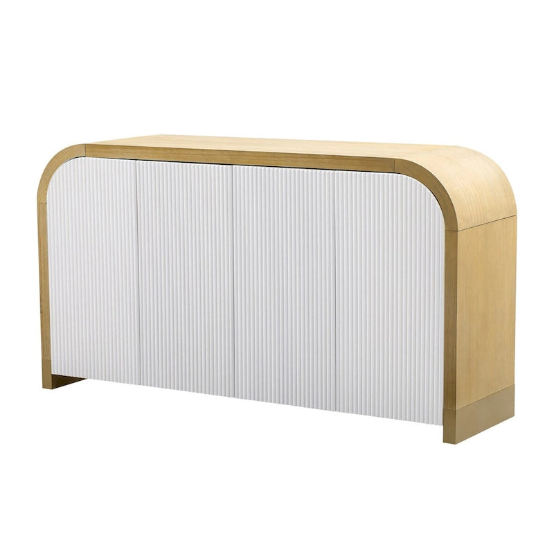 Armoire de rangement Blanc+Doré / Bleu Marine+Doré / Noir+Doré avec étagères réglables et motif vague, style moderne, 1 personne
