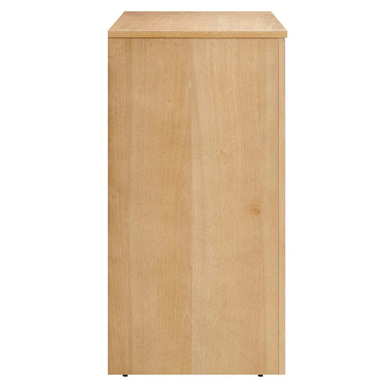 Armoire de rangement arquée à 2 portes en noyer/chêne avec étagères réglables, style Mid-Century, 1 personne